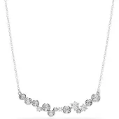 Swarovski Ketting 'Constella' zilver / transparant