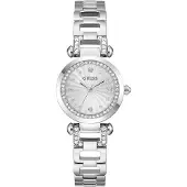 GUESS Analoog horloge 'Ginger' zilver / wit