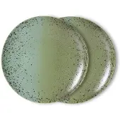 HK Living dinerbord 70s (Ø27,5 cm) (set van 2)
