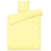 Juna Dekbedset 140x220 Cm + 60x63 Cm Geel - Dekbedden Biologisch Katoen Yellow - 637171