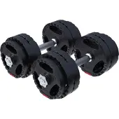 Gorilla Sports Dumbellset 30 kg Gripper Kunststof