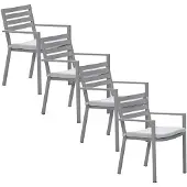 Garden Impressions Amarillo tuinstoel taupe - 4 stuks