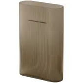 Muuto Vaas Ridge Taupe Frosted Glass 35 cm