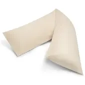 Yumeko Kussensloop Katoensatijn 35x160 Beige - Eco, Bio & Fairtrade