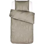 Essenza Dekbedovertrek Palma Taupe Satijn-140 x 200 / 220 cm | 1-Persoons