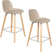 Zuiver Albert Kuip counter barkruk (set van 2)