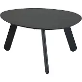 Lesli Living Tiki bijzettafel - Ovaal - 55x46x28 cm - zwart