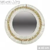 Natural Living "" Spiegel LUCIE van papieren touw Ø40 cm