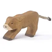Ostheimer houten speelfiguur Alpen kalfje drinkend bruin multicolor.