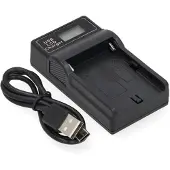 123accu Sony NP-FM / NP-QM series USB-C single slot oplader (huismerk)
