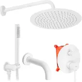 REA Lungo Regendouche Wit 9cm