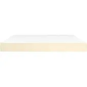 Syfax Pocketveringmatras medium 180x200x20 cm kunstleer crèmekleurig