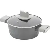 Florina Aluminium kookpan Serrano, 2,1 liter, 20 cm. Pannen met soft-touch handgrepen. Lichtgewicht