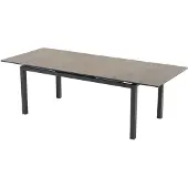 Lesli Living Lagos Uittrektafel - 180/240x100cm - Aluminium frame - SPC blad