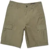 Volcom - Strange Tripper Cargo Short 22 - Short 46, olijfgroen