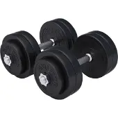 Gorilla Sports Dumbellset 30 kg Kunststof