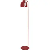Osram DECOR Corolle Vloerlamp, Rood Metalen Glas, E27 Versie, Textielkabel, Retro-Stijl, 270mm diameter