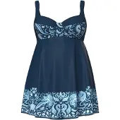 Ulla Popken Badpakjurk donkerblauw
