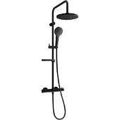 Mexen KX05 opbouw regenset met douchekop en thermostatische kraan, zwart - 771500591-70