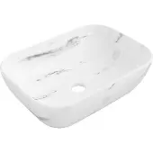 Mexen Rita opzetwastafel 45 x 32 cm, wit steen - 21084582