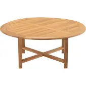 Lesli Living Teak eettafel Ø120x75 cm - bruin