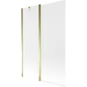 Mexen Flip badwand 2-delig 120 x 150 , mat, goud - 894-120-101-50-30