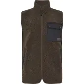 Didriksons Rasmus, fleecevest, heren, dark mocha