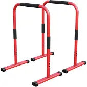 Gorilla Sports Dip Bars Deluxe Rood