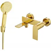 Mexen Zero R40 badkraan met doucheset, goud - 7113R40-50