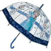Undercover Frozen Paraplu - Kinderparaplu - Metaal frame - Blauw - Transparant