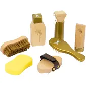 ByAstrup Verzorgingsset voor gekke paarden - Hout - 7 Onderdele - - OneSize - Speelgoed
