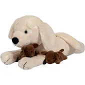 By ASTRUP Kuscheltiere - Hund m. Welpen - - One Size - Kuscheltiere