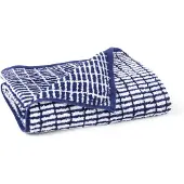 Juna - Nuance Towel - Dark blue/White - 70x140 cm