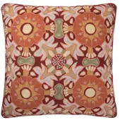Sissy-Boy Donkerrood kussen met mozaïek print