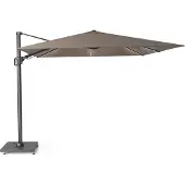 Platinum Challenger T2 glow premium parasol 300x300 cm antraciet havanna