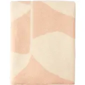 Scandi Living Leaf wollen plaid 130x180 cm Peach
