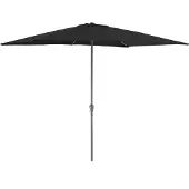 Acaza Staande Parasol in aluminium - Stokparasol van 200x300 cm - zwart