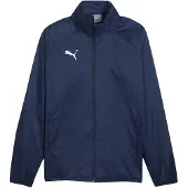 Puma teamGOAL All Weather Jas Donkerblauw Wit