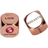 S-Line Sexy Dobbelstenen - Love Dice - Rosé Goud