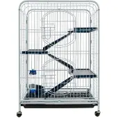 Big Buy Cooking Jaula Tyrol 205594, geschikt voor knaagdieren, met wielen, van plastic, afmetingen 64 x 44 x 93 cm