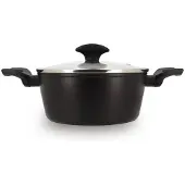 Menastyl Dutch oven - MENASTYL - 6020646 - Gesmeed aluminium - 20 cm - Zwart - Geschikt voor alle warmtebr...