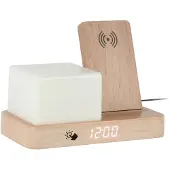 Karlsson Retro Wekker | 15.4x20x11.5cm | Light hout