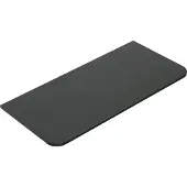 Wiesbaden Topblad novira 100x48 cm afgeronde hoeken mat zwart