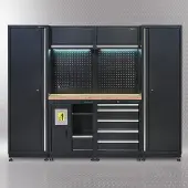 Datona Werkplaatsinrichting PREMIUM met eiken werkblad 250 cm breed