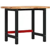 Syfax Werkbank rechthoekig 100x60x83 cm massief acaciahout