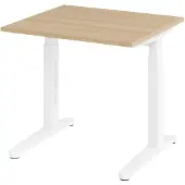 Hjh OFFICE PRO XTRA XB 8 WW - 80 x 80 Eiken Tafelhoogte I In hoogte verstelbaar