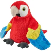 Wild republic Pluche knuffel Macaw Papegaai van 13 cm - Vogel knuffels