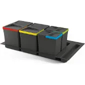 Emuca Set Containers Met Recyclebasis Voor Keukenlade