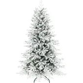 HOMCOM Kunstkerstboom, 180 cm, kerstboom met sneeuw, met 1815 takken