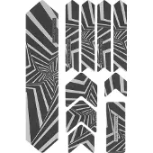 Gistuch ENLEE 10-delige set fietsframebeschermers, 3D-nachtreflectie, afneembare stickers, pasta-beschermende afdekking (Fivestar)
